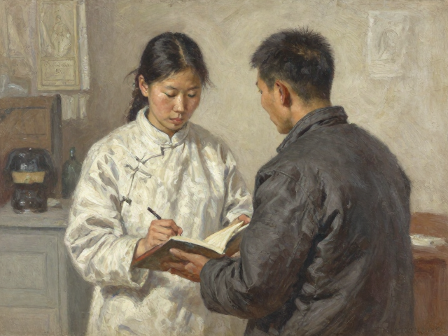 中国写实油画临摹经典时期作品,稳健技法解析与入门指南