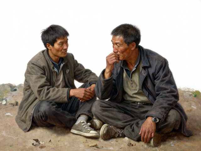 中国写实油画,新古典主义下的底层人物与乡土风情,具象表现直击人心