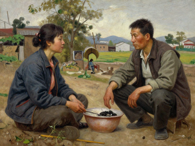 中国写实油画,新古典主义下的底层人物与乡土风情,具象表现直击人心