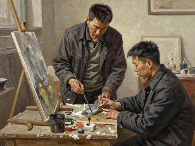 中国写实油画创作,历史革命题材写生与艺术实践指南