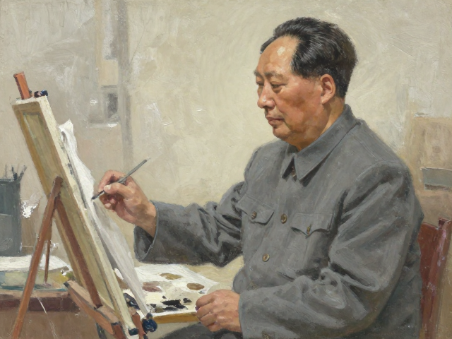 中国写实油画中毛笔式笔触的写生与创作实践