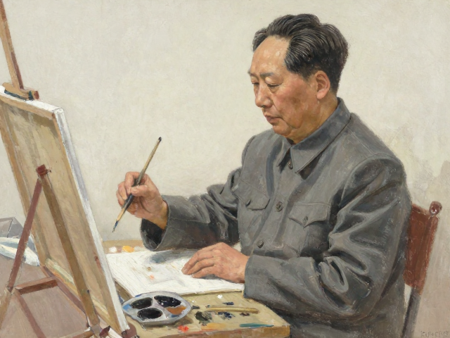中国写实油画中毛笔式笔触的写生与创作实践