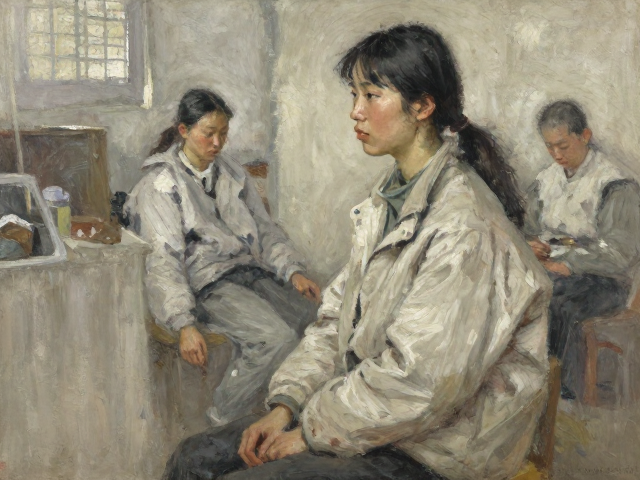 中国写实油画,扎实素描基础下的笔触意味与艺术魅力