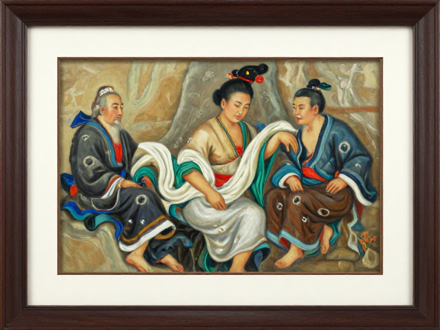 中国写实油画装裱指南,画框衬板搭配与气韵生动呈现