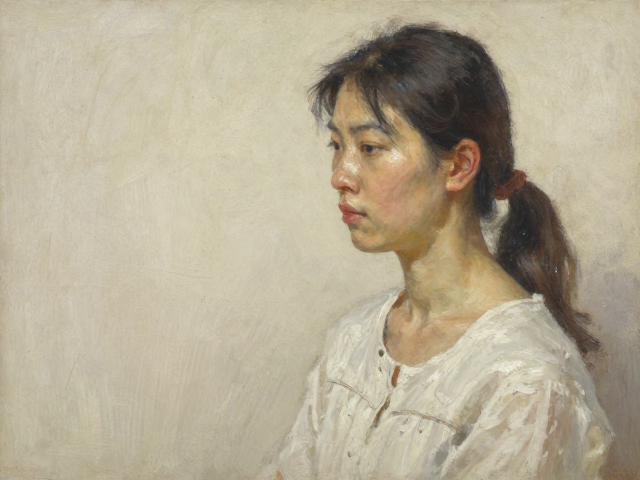中国写实油画,亚麻画布下的形神兼备,定格艺术灵魂