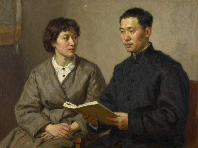 中国写实油画经典时期作品解析,严谨素描造型的艺术魅力