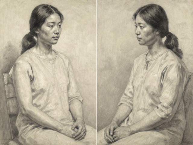 中国写实油画经典时期作品解析,严谨素描造型的艺术魅力