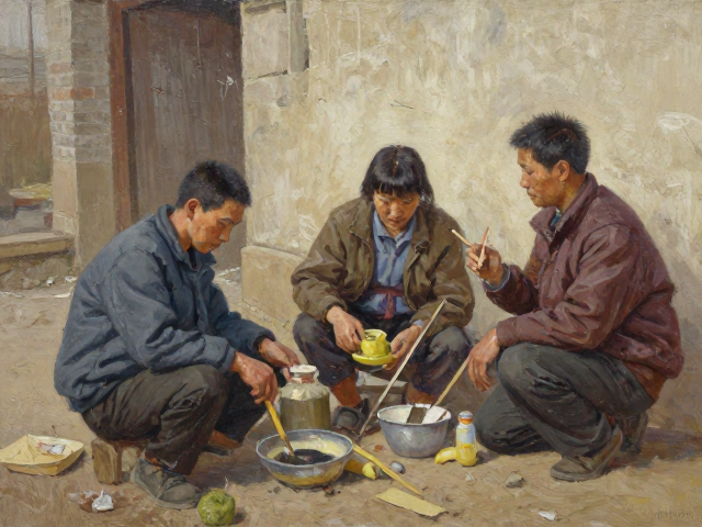 中国写实油画,底层人物乡土风情与色彩关系训练指南