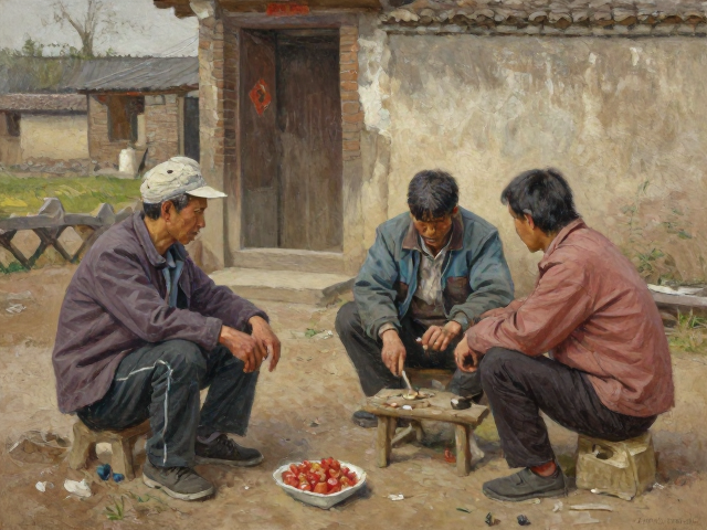 中国写实油画,底层人物乡土风情与色彩关系训练指南