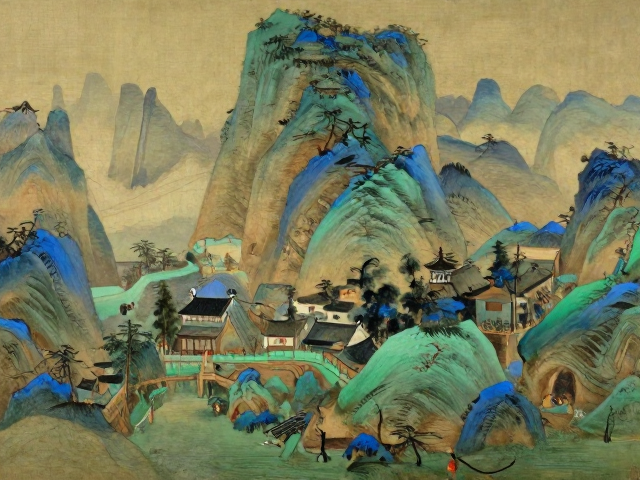 中国写实油画，现代视觉张力下的传统山水意象转化