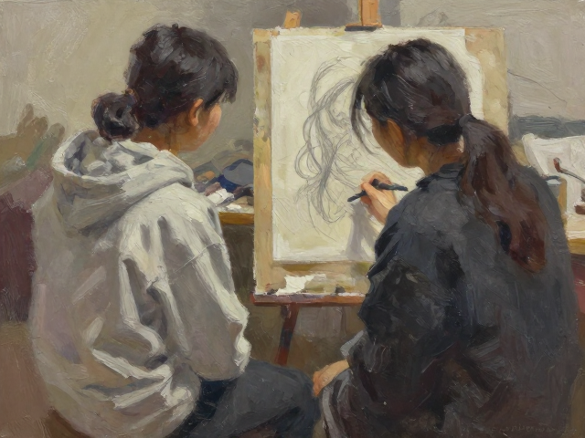 速写性油画练习避光指南，结合当代数字辅助，守护画作寿命