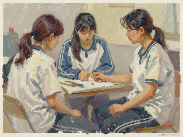 学生习作低价速写性油画练习,巧用冷暖对比提升画面张力