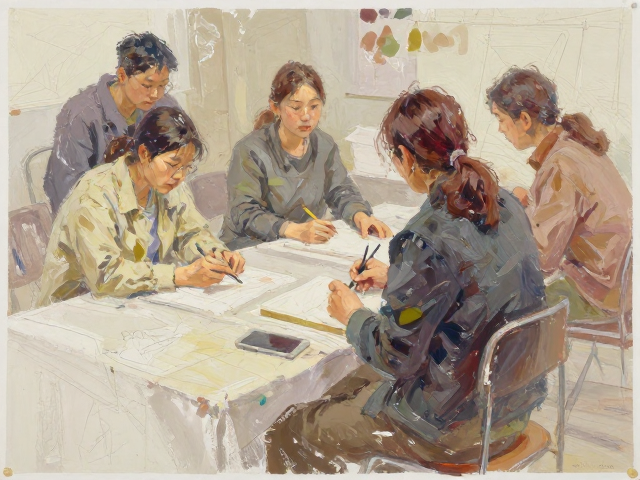速写性油画笔触控制实验，各地艺术学院教学解析