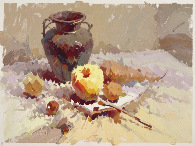 速写性油画练习,用松节油稀释快速铺大色调,掌握绘画核心逻辑