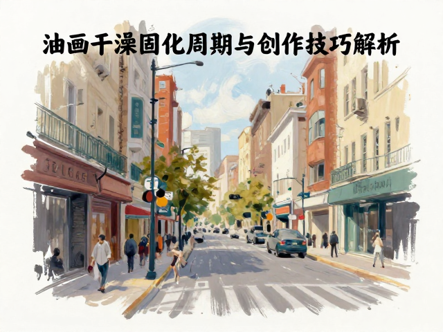 城市街景速写，油画干燥固化周期与创作技巧解析