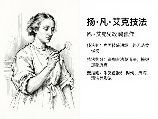 速写性油画练习,扬·凡·艾克改良技法与专业清洁保养指南