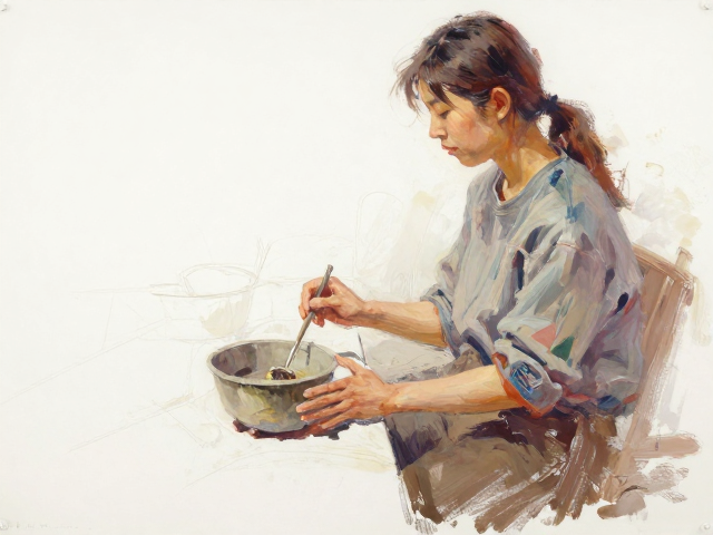 速写性油画练习,底料制作打磨与有限色系实战指南
