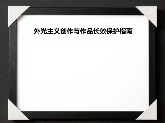 便携式画具，专业装裱，外光主义创作与作品长效保护指南