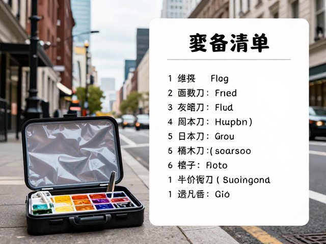 便携画具推荐，城市街景速写装备清单与实战技巧