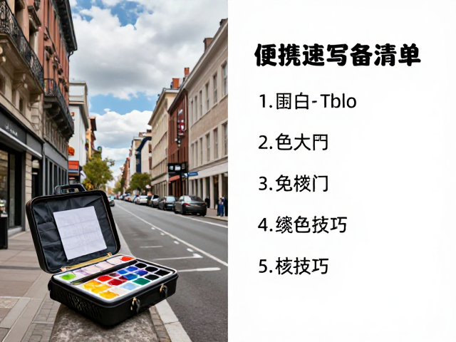 便携画具推荐，城市街景速写装备清单与实战技巧