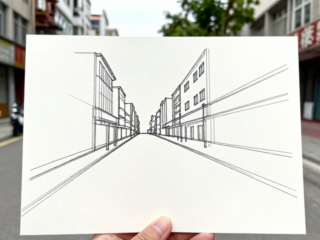 城市街景写生,便携画具,基础透视练习,新手轻松出片