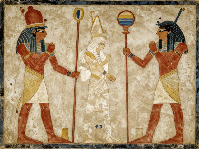 埃及奈贝特瑞墓壁画揭秘,古代蜡彩与坦培拉绘画渊源