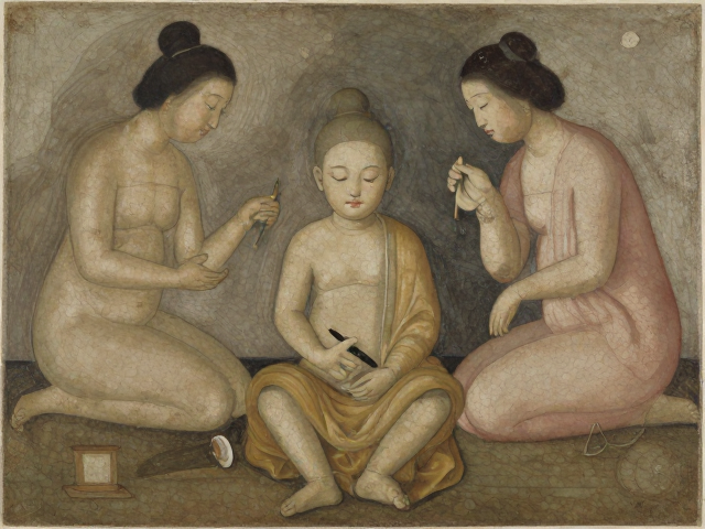 古代蜡彩与坦培拉渊源，天然矿物色粉下的蛋彩画雏形