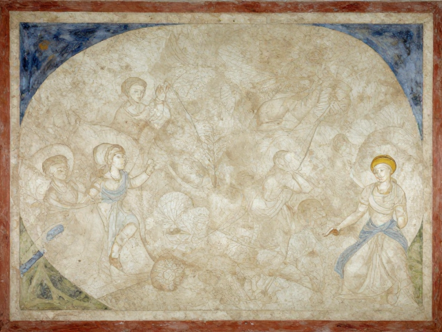 乔托壁画群底料层探秘,古代蜡彩与坦培拉绘画渊源解析