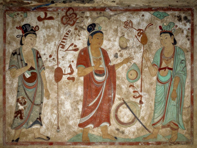 古代蜡彩与坦培拉渊源,木板壁画在石窟保护中的应用