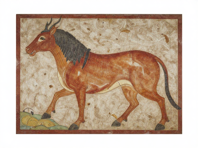 古代蜡彩与坦培拉渊源,动物造型夸张下的壁画加固技术解析