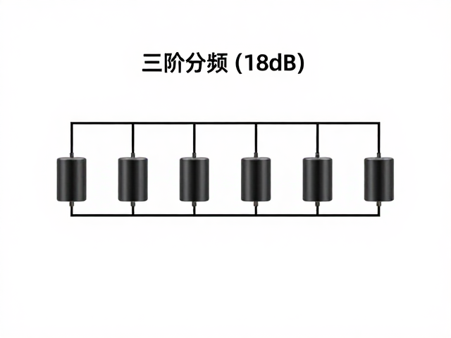 三阶分频(18dB)设计，薄膜电容与低频磁环电感的选型与优化指南