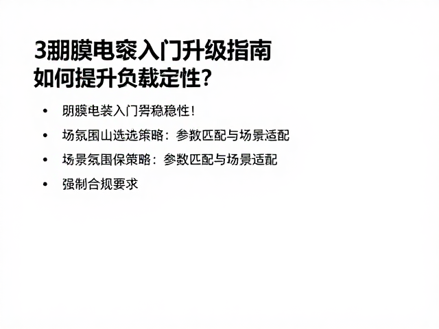 薄膜电容入门升级指南,如何提升负载稳定性?