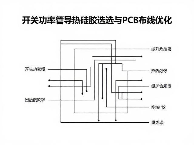 开关功率管导热硅胶选型与PCB布线优化,提升散热效率的关键策略