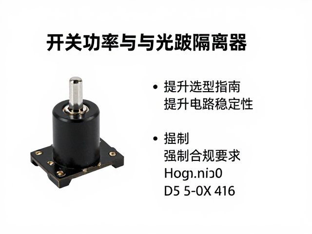 开关功率管与光耦隔离器、接插件选型指南,提升电路稳定性