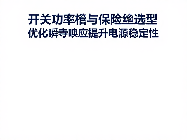 开关功率管与保险丝选型，优化瞬态响应提升电源稳定性