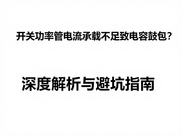 开关功率管电流承载不足致电容鼓包?深度解析与避坑指南