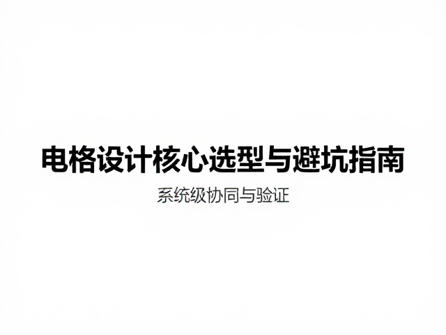 开关功率管，钽电容，精密采样电阻，电路设计核心选型与避坑指南
