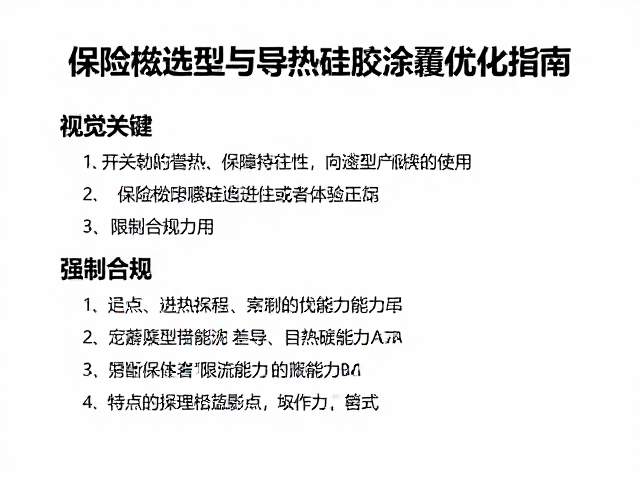 开关功率管散热，保险丝选型与导热硅胶涂覆优化指南