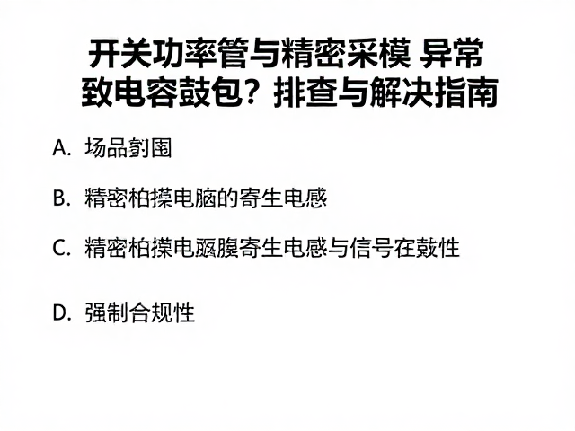 开关功率管与精密采样电阻异常致电容鼓包？排查与解决指南