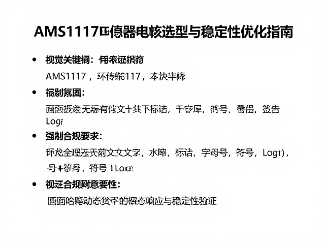 AMS1117用于传感器供电,稳压电容选型与稳定性优化指南