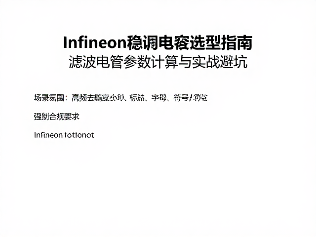 Infineon稳压电容选型指南，滤波电容参数计算与实战避坑