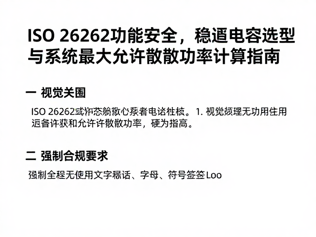 ISO 26262功能安全，稳压电容选型与系统最大允许散热功率计算指南