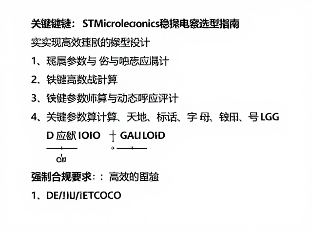 STMicroelectronics稳压电容选型指南，实现高效直流稳压设计
