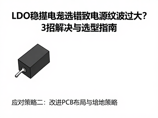 LDO稳压电容选错致电源纹波过大？3招解决与选型指南