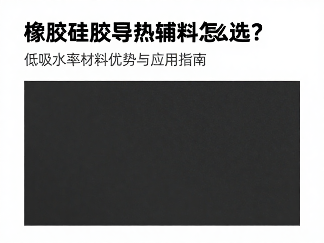 橡胶硅胶导热辅料怎么选？低吸水率材料优势与应用指南