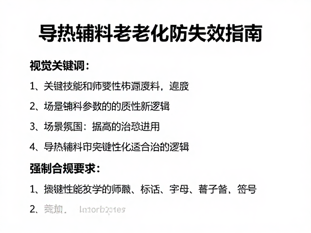 导热辅料低挥发性怎么选?定期检查老化防失效指南