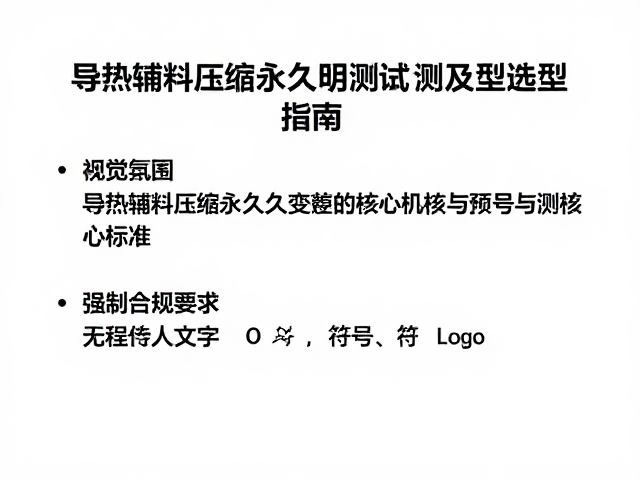 导热辅料压缩永久变形测试及耐高温复合材料选型指南