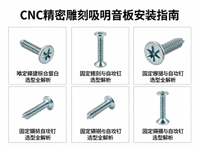 CNC精密雕刻吸音板安装指南，固定螺丝与自攻钉选型全解析