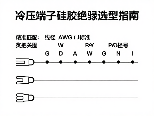 冷压端子硅胶绝缘选型指南，精准匹配线径AWG标准