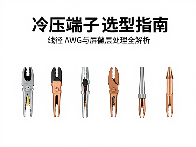 冷压端子选型指南，线径AWG与屏蔽层处理全解析